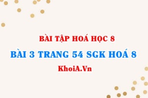 Bài 3 trang 54 SGK Hoá 8: Định luật bảo toàn khối lượng